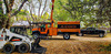 Various machinery for tree service.
